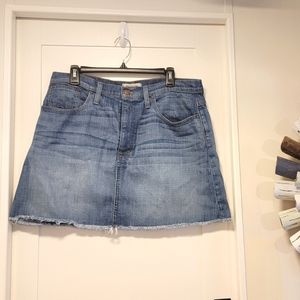 Madewell denim skirt